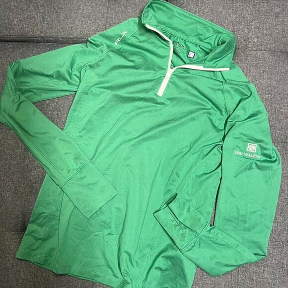 RLX Ralph Lauren Women’s 1/4 Zipper Green Golf Pullover Shirt Size: Smal - Picture 1 of 5